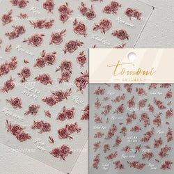 French Chic Mini Pink Rose Flower Bowknot Lace Ribbon Pearl White Little Flower Self Adhesive Nail Art Stickers Manicure Decals (ONLINE ORDER ONLY)