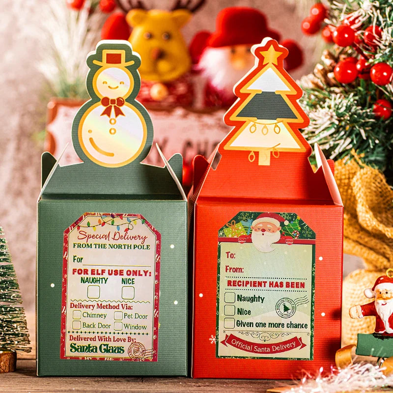 Merry Christmas Gift Tags Santa Claus Labels Sticker Roll (ONLINE ORDER ONLY)