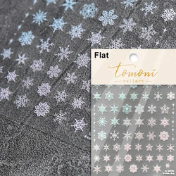 Winter Christmas Crystal Delicate Hexagon Romantic Laser Silver Chic Snowflakes Self Adhesive Nail Art Sticker 5D Manicure Decal (ONLINE ORDER ONLY)