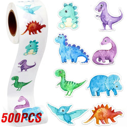 100-500pcs Dinosaur Animal Anomaly Shaped Sticker Decoration Gift Box Sticker Label Reward Stationery Sticker (ONLINE ORDER ONLY)