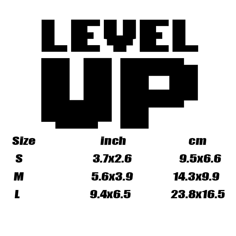 “LEVEL UP”Pixel style Stickers，CUTE&FUNNY Stickers for Pixel Style lover.For cars trucks motorcycles and laptops! (ONLINE ORDER ONLY)