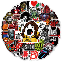 Full Color Rock And Roll Music Band Sticker Packs (ONLINE ORDER ONLY)