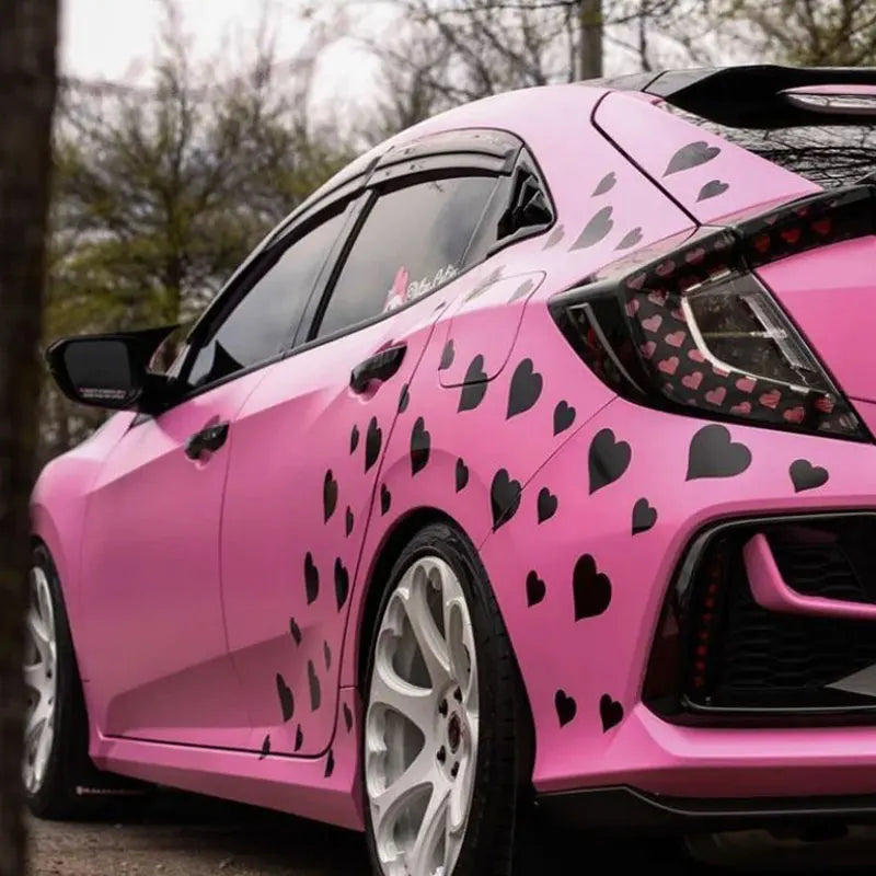 JDM Heart Car Stickers Window Bumper Exterior Accessories Car Modification Bodywork Styling Competition PVC Vinyl Decals (ONLINE ORDER ONLY)