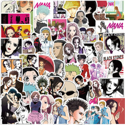 50PCS Anime NANA Stickers Cool Graffiti Decals DIY Decoration for Phone Laptop Stationery PVC Waterproof Sticker Toys Gift (Online Order Only)