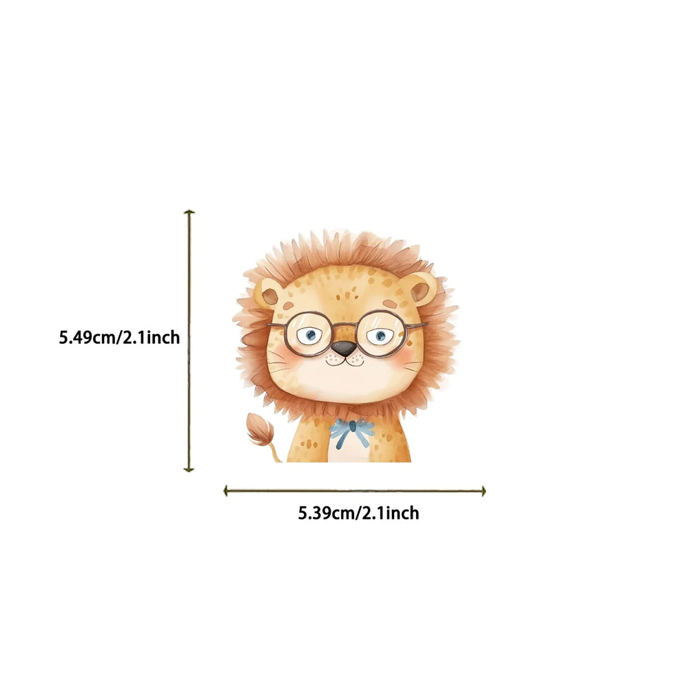 50pcs Cute Little Animal Stickers With Glasses Notebook Guitar Skateboard DIY Sticker For Pack Waterproof Laptop Skin Phone Case (ONLINE ORDER ONLY)