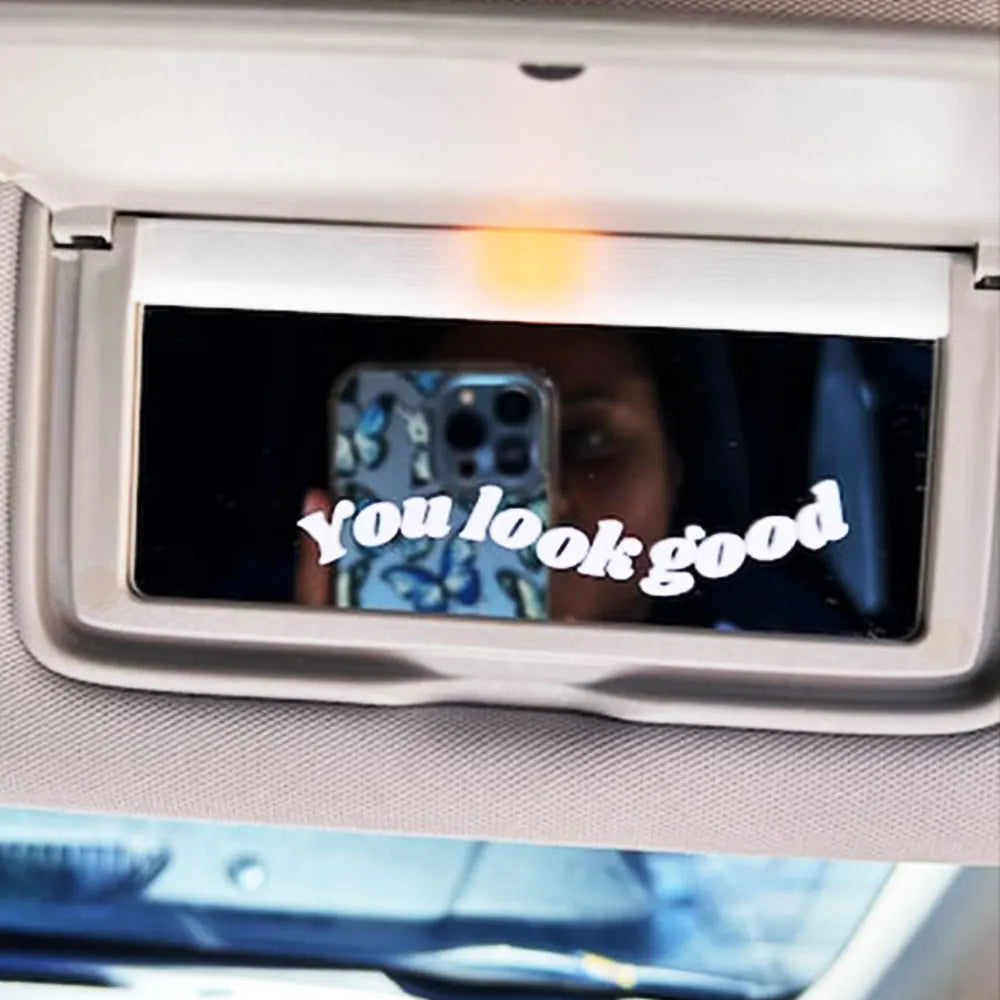 The Text For Car Stickers You Look Good Interior Decoration Rear View Mirror Fashion Stickers Creative Sport PVC Vinyl Decals (ONLINE ORDER ONLY)