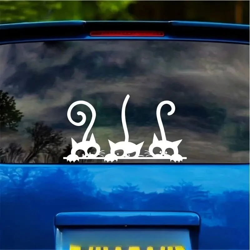 Cat family Stickers，cute&funny for cats lovers ，for cars trucks motorcycles and laptops！ (ONLINE ORDER ONLY)