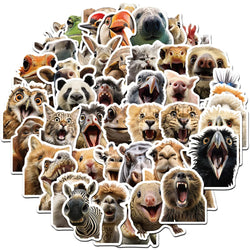 Cartoon Animal Watercolor Stickers for Suitcase, Skateboard, Laptop, Luggage, Phone - 10/30/50Pcs (Online Order Only)
