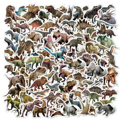 100Pcs Cartoon Dinosaur Stickers DIY Mobile Phone Case Suitcase Skateboard Graffiti Stickers Children's Toys (ONLINE ORDER ONLY)