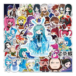 50pcs Honor of Kings Anime Stickers for Laptop, Phone, Suitcase, Water Bottle, Scooter, Fridge (Online Order Only)