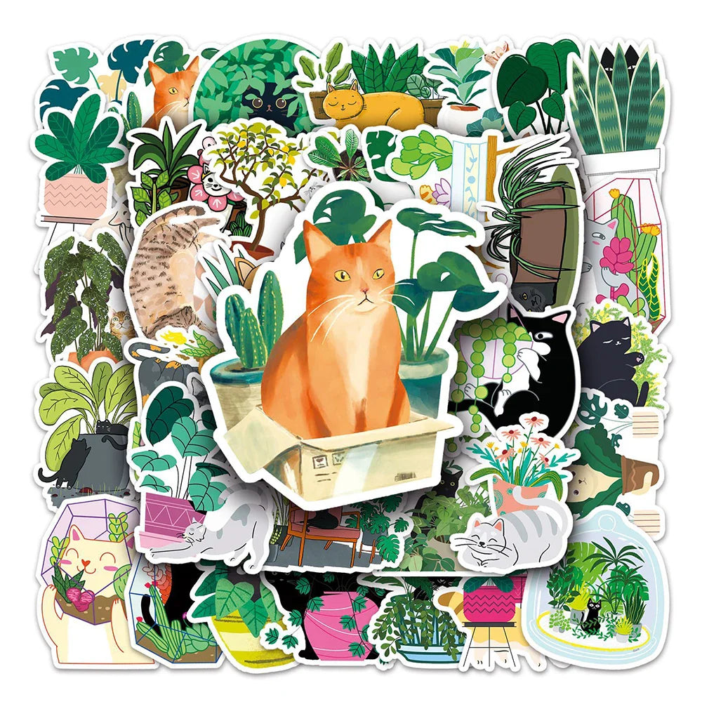 Cute Animal Cartoon Stickers for Skateboard, Laptop, Phone, Luggage, Car, Helmet - 10/30/50PCS (Online Order Only)