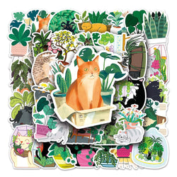 Cute Animal Cartoon Stickers for Skateboard, Laptop, Phone, Luggage, Car, Helmet - 10/30/50PCS (Online Order Only)