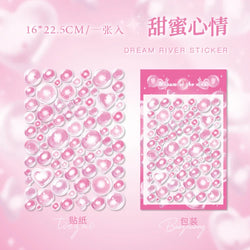 1PCS Kawaii Laser Bubbles Decorative Stickers Diary Idol Photocards DIY Craft Stickers Scrapbooking Stickers Confetti Sticker (Online Order Only)