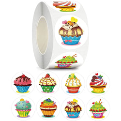 500pcs/roll Animal Cartoon Stickers Kids Toy Stickers Various Cute Design Patterns School Teacher Reward Stationery Stickers (ONLINE ORDER ONLY)