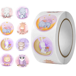 500pcs/roll Reward Stickers For Kids Children Kindergarten School Encouragement Students Games Toy Animals Stationery Labels (ONLINE ORDER ONLY)