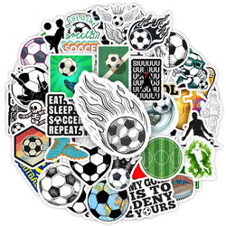 Soccer Sports Stickers Football Physical Activity Stickers Toys Gifts Phones Laptops Bottles Scrapbooks Waterproof Decals (Online Order Only)
