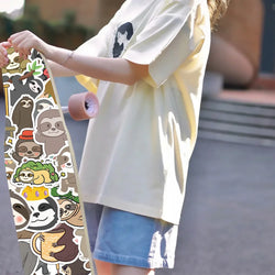 10/30/50PCS Cute Sloth Cartoon Stickers Kawaii Animals Decals Graffiti Toys DIY Skateboard Laptop Phone Fridge Car Kids Sticker (ONLINE ORDER ONLY)
