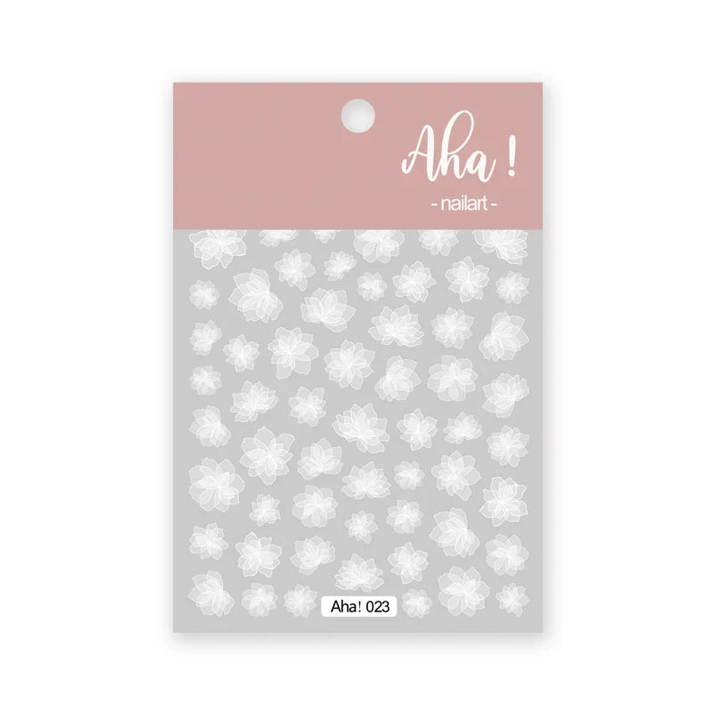 1pc Cute White Cloud Nail Stickers Ultra Thin Nail Art Stickers Self Adhesive Decals Star Moon/Flower/Clouds Kawaii Nail Decals (Online Order Only)