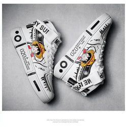 One Piece Luffy High Top Shoes Zoro Anime Sneakers (ONLINE ORDER ONLY)
