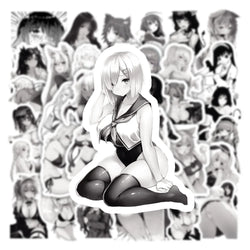 50/100Pcs Sexy Girl Hentai Waifu Bunny Girl Anime Sticker Bicycle Guitar Suitcase Notebook Motorcycle Graffiti Stickers Gift (ONLINE ORDER ONLY)