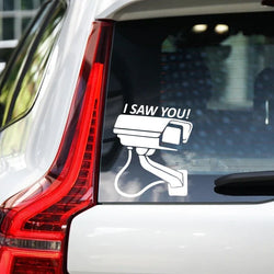 “I SAW YOU!”surveillance camera Stickers，funny stickers for cars trucks motorcycles and laptops！ (ONLINE ORDER ONLY)
