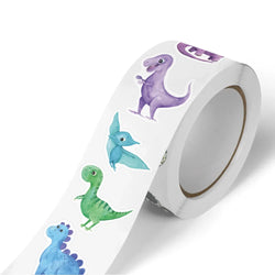 100-500pcs Animals Dinosaur Stickers Reward Stickers for School Reward Students Teachers Cute Decoration Gift Box Sticker Label (Online Order Only)