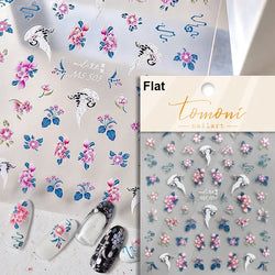 Swallow Bird Insect Animal Phoenix Peacock Dove 3D Self Adhesive Nail Art Stickers Chinese Ancient Poetry Manicure 5D DIY Decals (ONLINE ORDER ONLY)