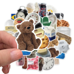 Milk Biscuit Food Stickers for Laptop, Luggage, Skateboard, DIY, Graffiti Decals (10/30/50PCS) (Online Order Only)