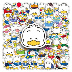 50pcs Ahiru No Pekkle Cute Stickers for Laptop, Suitcase, Water Bottle, Car, Scooter, Refrigerator (Online Order Only)