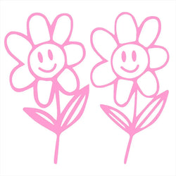 Flower Buds Car Sticker Plant Interior Decoration Rear View Mirror Fashion Stickers Creative Sport PVC Vinyl Decals (ONLINE ORDER ONLY)