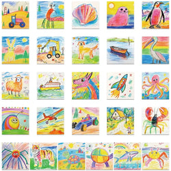10/30/50PCS Cute Cartoon Painting Stickers Decals DIY Phone Suitcase  Notebook Fridge Bike Guitar Funny Decals Waterproof Toys (ONLINE ORDER ONLY)