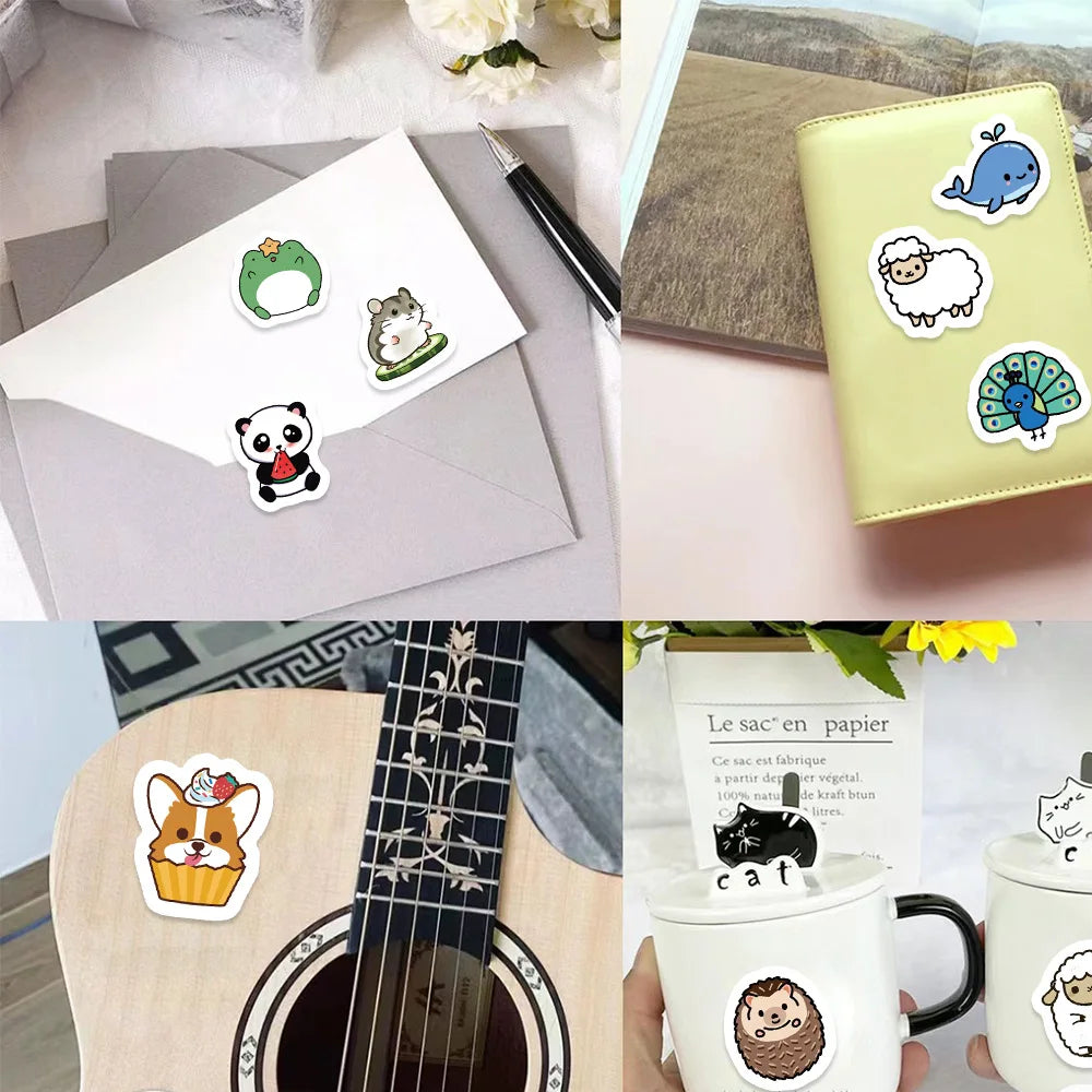 100-500pcs Cute Reward Stickers Animals Sticker For Kids Motivational Star Decals For School Teacher Student Stationery (ONLINE ORDER ONLY)