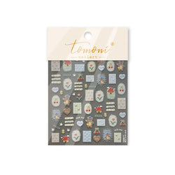 Bear Star Bowknot  Duck Cherry House Mini Flower Butterfly Line Bow Tie Apple Gird Cute Chic Nail Art Stickers Manicure Decals (ONLINE ORDER ONLY)