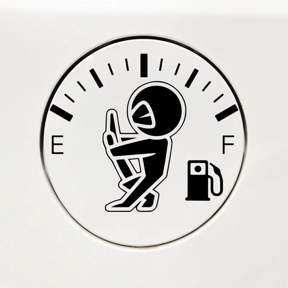 Funny Full Gas Gauge Sticker for Car Fuel Tank Cap Door Decoration Automotive Supplies Outdoor Stickers Pvc Vinyl Decals (ONLINE ORDER ONLY)