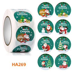 500Pcs Christmas Stickers 1inch Snowflakes Holiday Stickers Xmas Gift Label for Envelope Box Gift Decor (ONLINE ORDER ONLY)