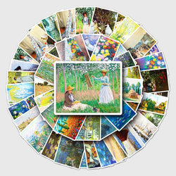 Monet Art Waterproof Stickers for Notebook, Luggage, Suitcase, DIY Fun for Kids (Online Order Only)