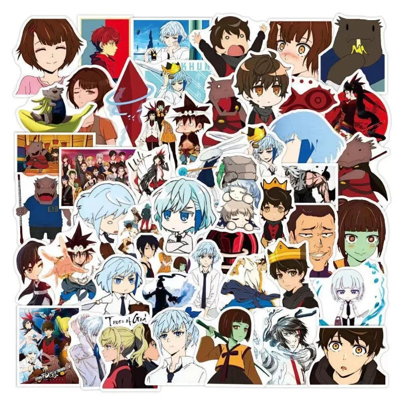 50pcs Tower of God Sticker Pack for Laptop, Phone, Scooter, Cup, Fridge, Stationery (Online Order Only)