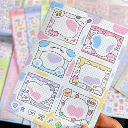 Korean Ins Cute Graffiti Puppy Stickers Planner Journal Collage DIY idol card Scrapbooking Decoration Sticker Kawaii Stationery (Online Order Only)