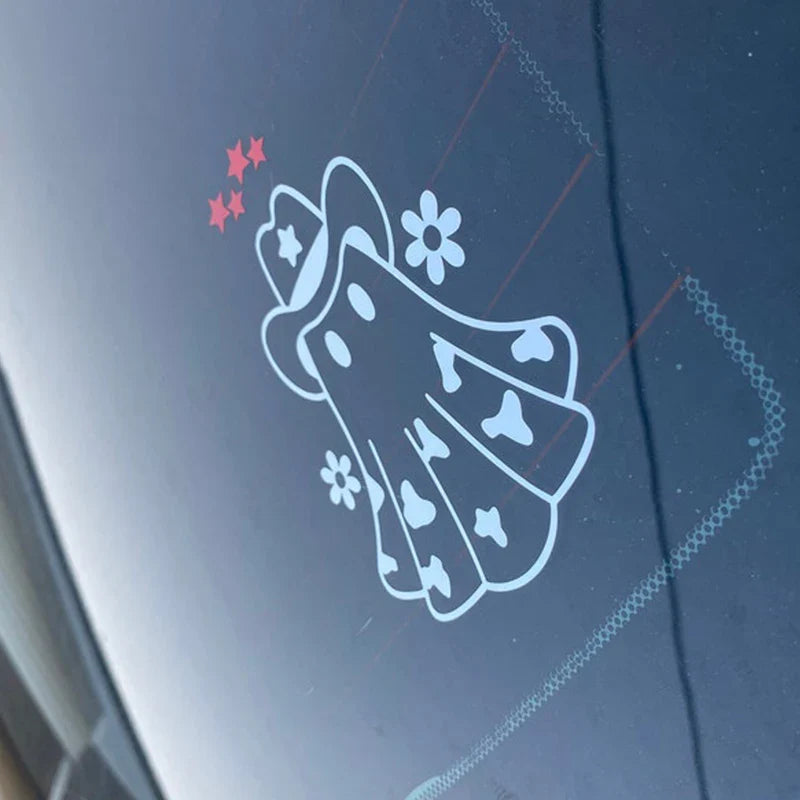 Anime Cowboy For Car Stickers Ghost Laptop Sticker Decoration Bumper Rear Window Fashion Stickers Creative Sport PVC Vinyl Decal (ONLINE ORDER ONLY)