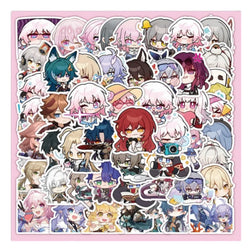 65pcs Honkai: Star Rail Stickers for Luggage, Water Cup, Phone, Laptop, Car, Scooter, Refrigerator (ONLINE ORDER ONLY)