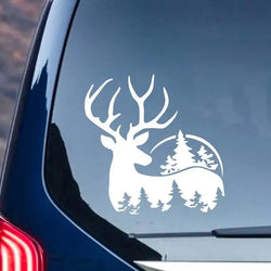 Deer & woods Stickers Forest Animals Self-adhesive Vinyl Car Decals，Perfect for Automobiles, Motorcycles, Trucks & Laptops! (ONLINE ORDER ONLY)