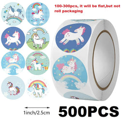 100-500PCS New Kids Stickers Korean Stationery Rolling Cartoon Animal Stickers Roll Small Packaging Stickers Photocard Decor (ONLINE ORDER ONLY)