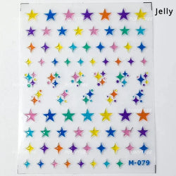 Hollow Out Black Gold Star Starburst Round Dot Night-time Tiny Spot Self Adhesive Nail Art Stickers Manicure Decals Wholesale (ONLINE ORDER ONLY)
