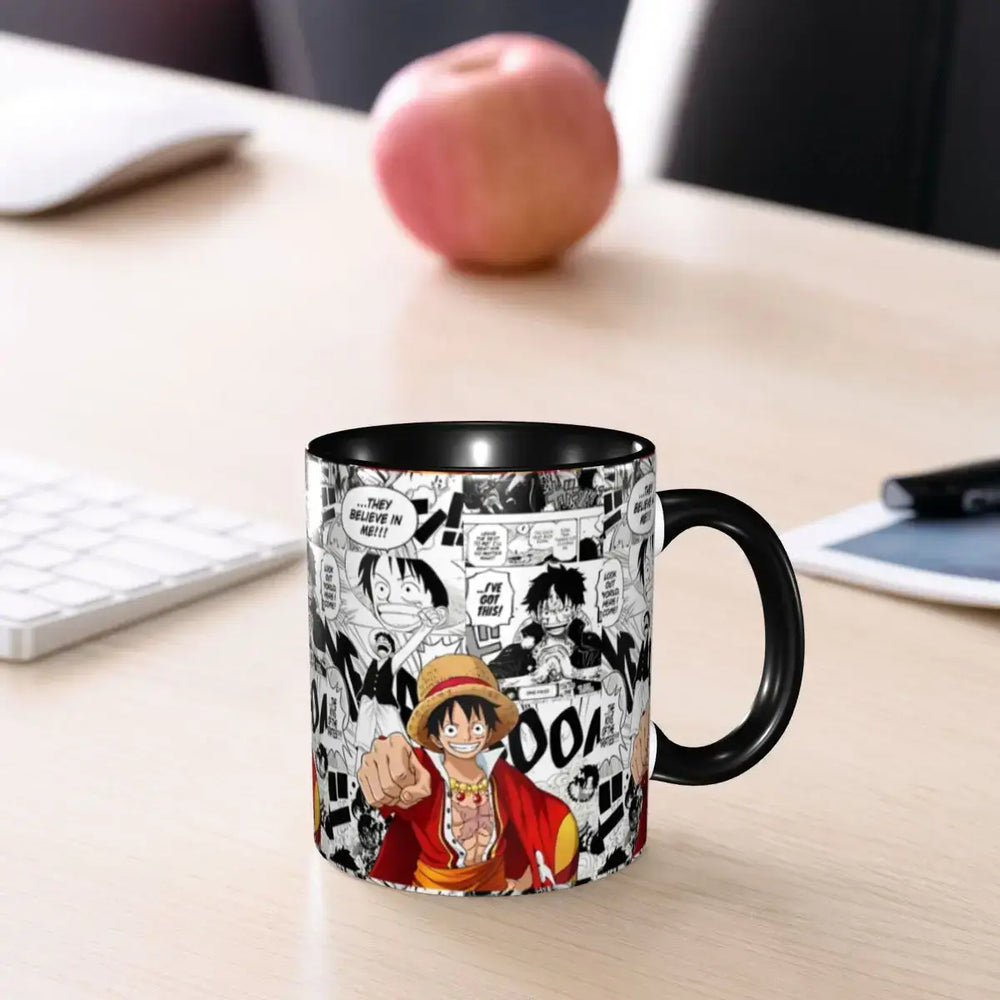 Kid's Luffy One Piece Mug: Cartoon Anime Water Cup Gift (ONLINE ORDER ONLY)