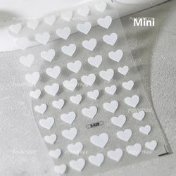 White Flower Colourful Butterfly Pearl Petal Beautiful Garden Charming Plant 5D Self Adhesive Nail Art Stickers Manicure Decals (ONLINE ORDER ONLY)