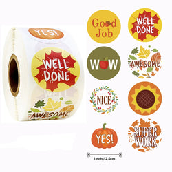 500pcs Encouragement Reward Stickers Thumbs Up Rewarded Kids School Kindergarten Children Scrapbook Stationery Sticker (Online Order Only)