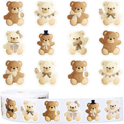 50-500pcs Cartoon Cute Bear Sticker Children Reward Encouragement Sticker Birthday Party Gift Packaging Sealing Decor Lables (ONLINE ORDER ONLY)