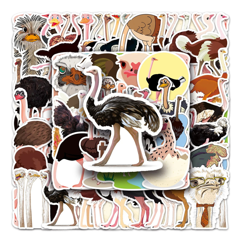 50Pcs Cartoon Waterproof Vinyl Stickers for Skateboard Snowboard (ONLINE ORDER ONLY)