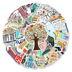 50/100PCS/SET I love reading Vinyl Decal Stickers Premium Waterproof Die Cut Matte Sticker Best Friend Gifts (Online Order Only)