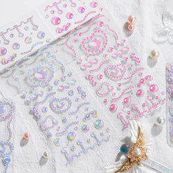1Pcs Cute Love Romantic Pearl Scrapbooking Stickers Korean ins Hand Account Idol Card Album DIY Deco Material Stationery Sticker (ONLINE ORDER ONLY)